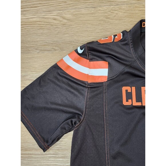 Baker Mayfield Jersey Mens L Orange Cleveland Browns Nike On Field NFL Distress - Picture 4 of 11